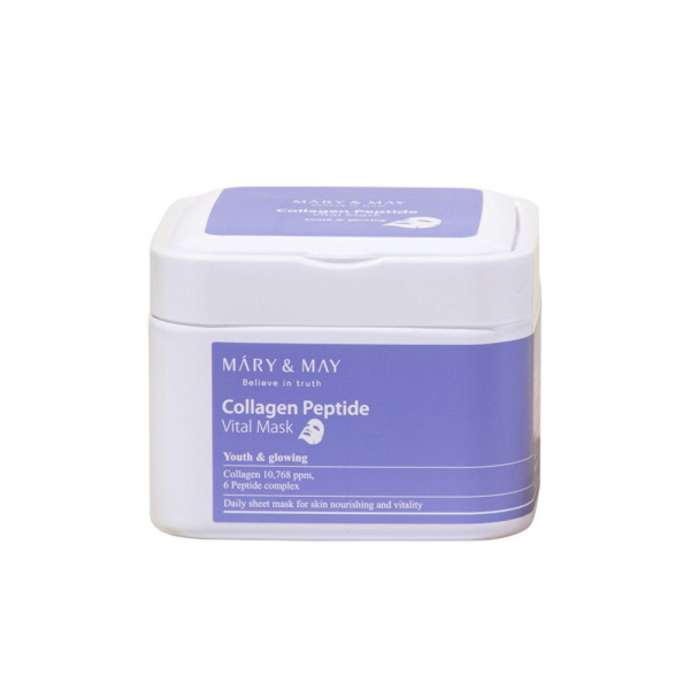 [Mary&May] Collagen Peptide Vital Mask - 30pcs